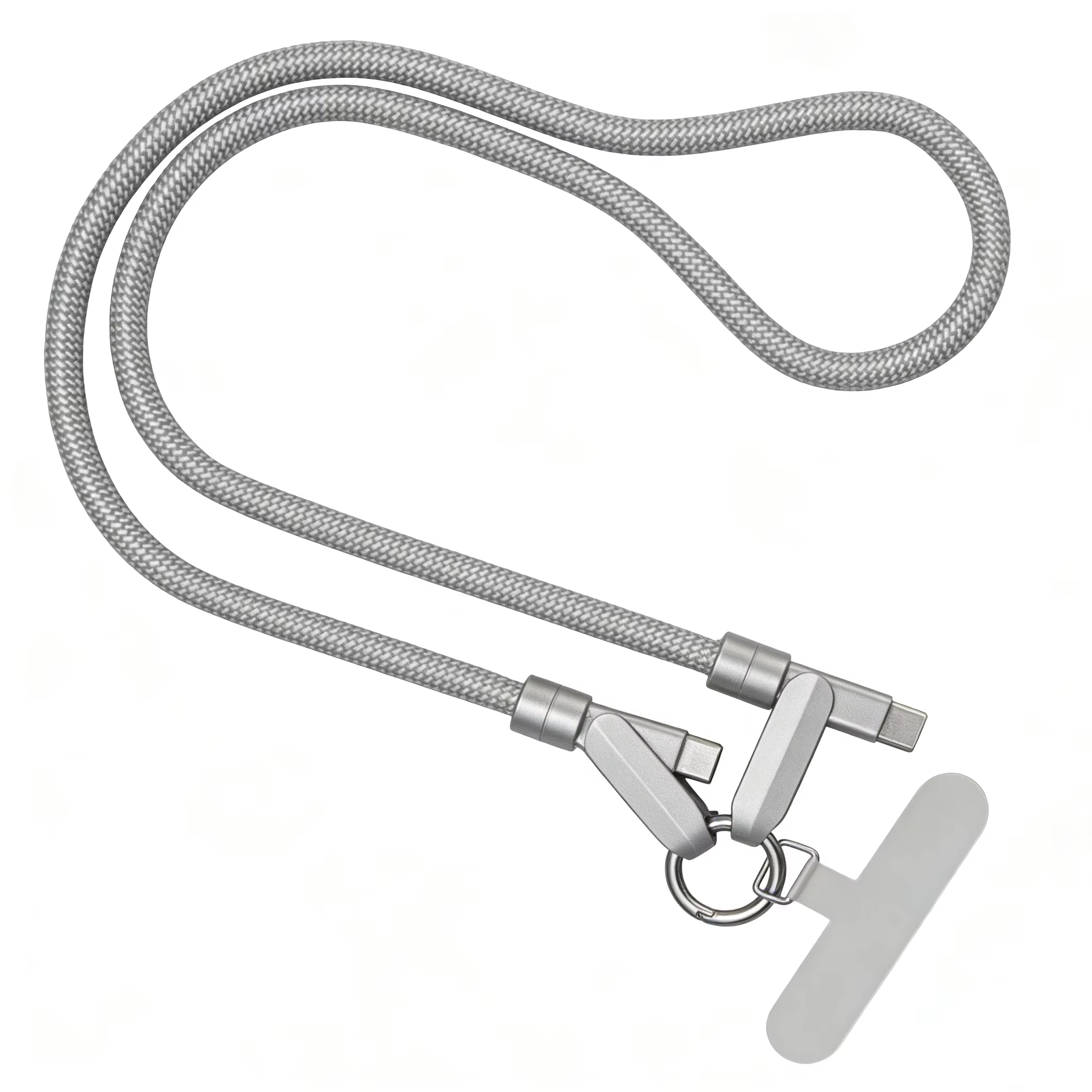 Multifunctional Creative Nylon Mobile Phone Lanyard with Fast Charging Cable for iPhone China