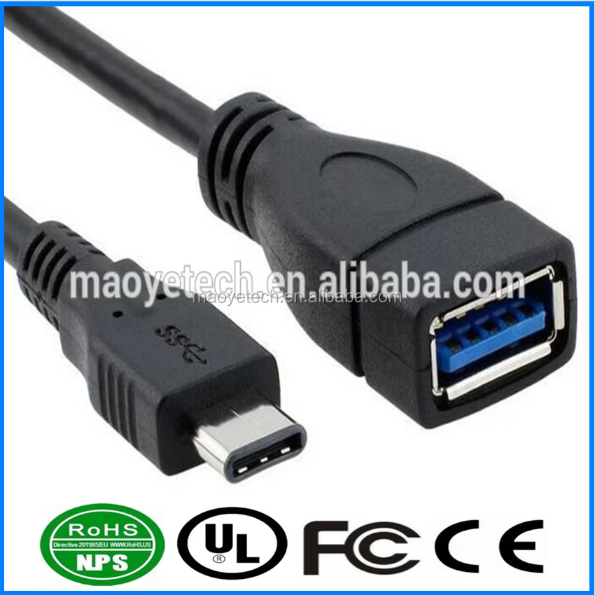 High Quality USB3.1 Type C Male to USB3.0 Female OTG Extension Cable