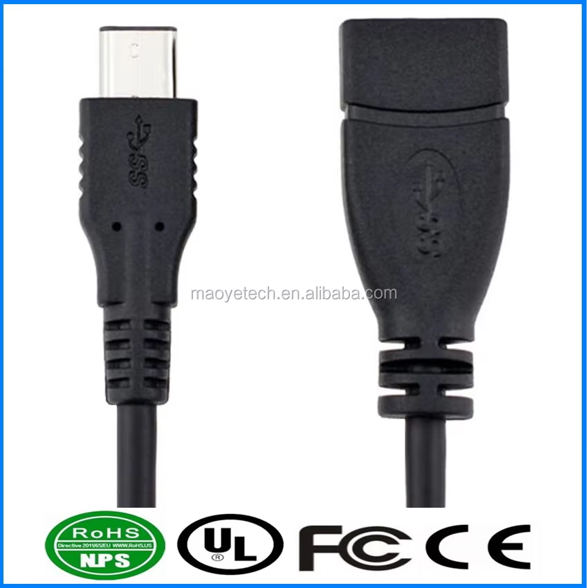 High Quality USB3.1 Type C Male to USB3.0 Female OTG Extension Cable