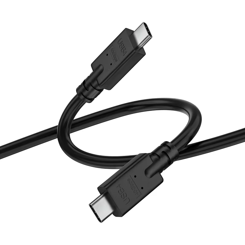 USB4 Data Cable Type C to Type C Dual 8K Cable 40Gbps Transmission of PD240W Compatible Thunderbolt 4 with Iph 15 Data Cable