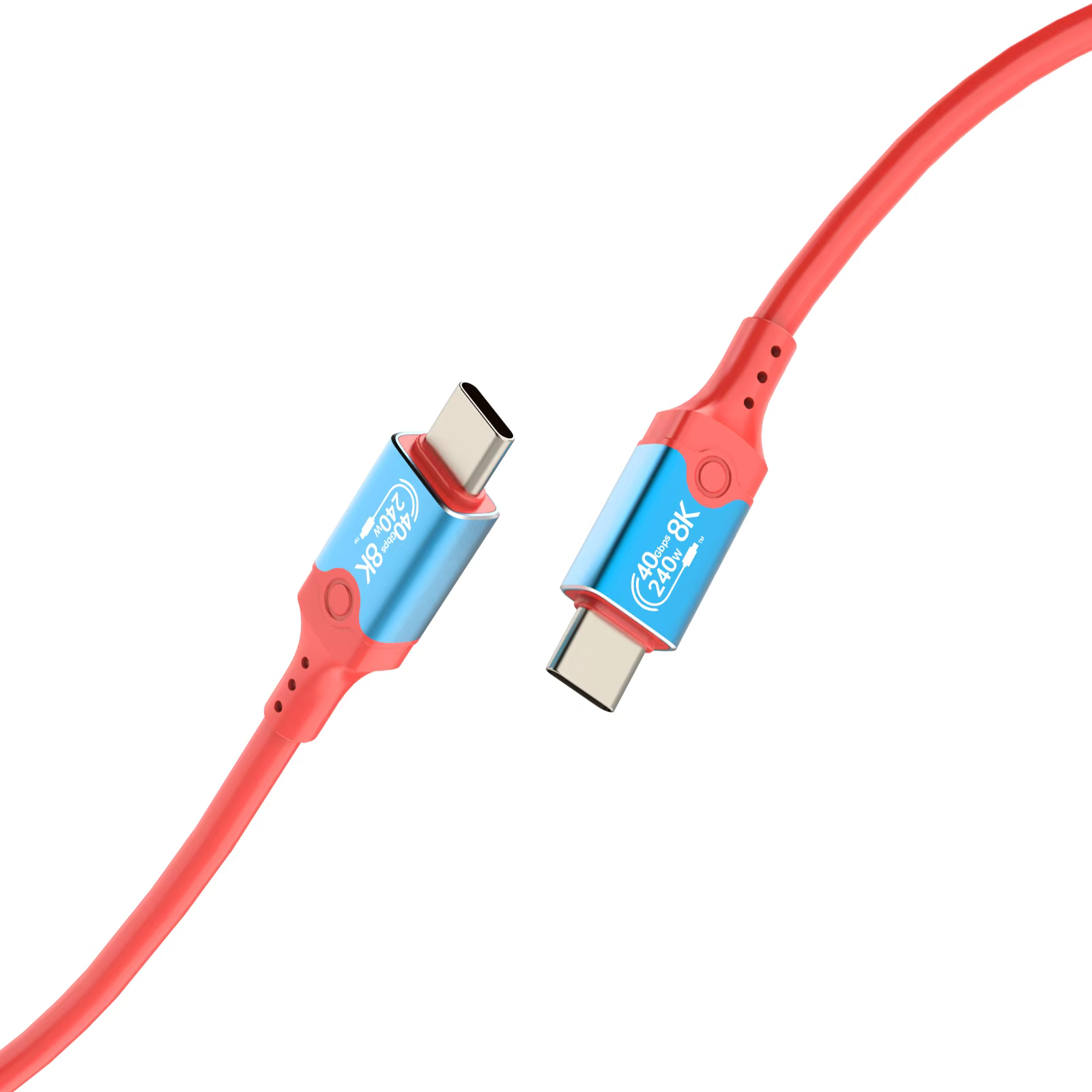 USB4 Data Cable Dual 8K Compatible With Type C 40Gbps Transmission PD240W & IPho 15 Compatible USB Cable