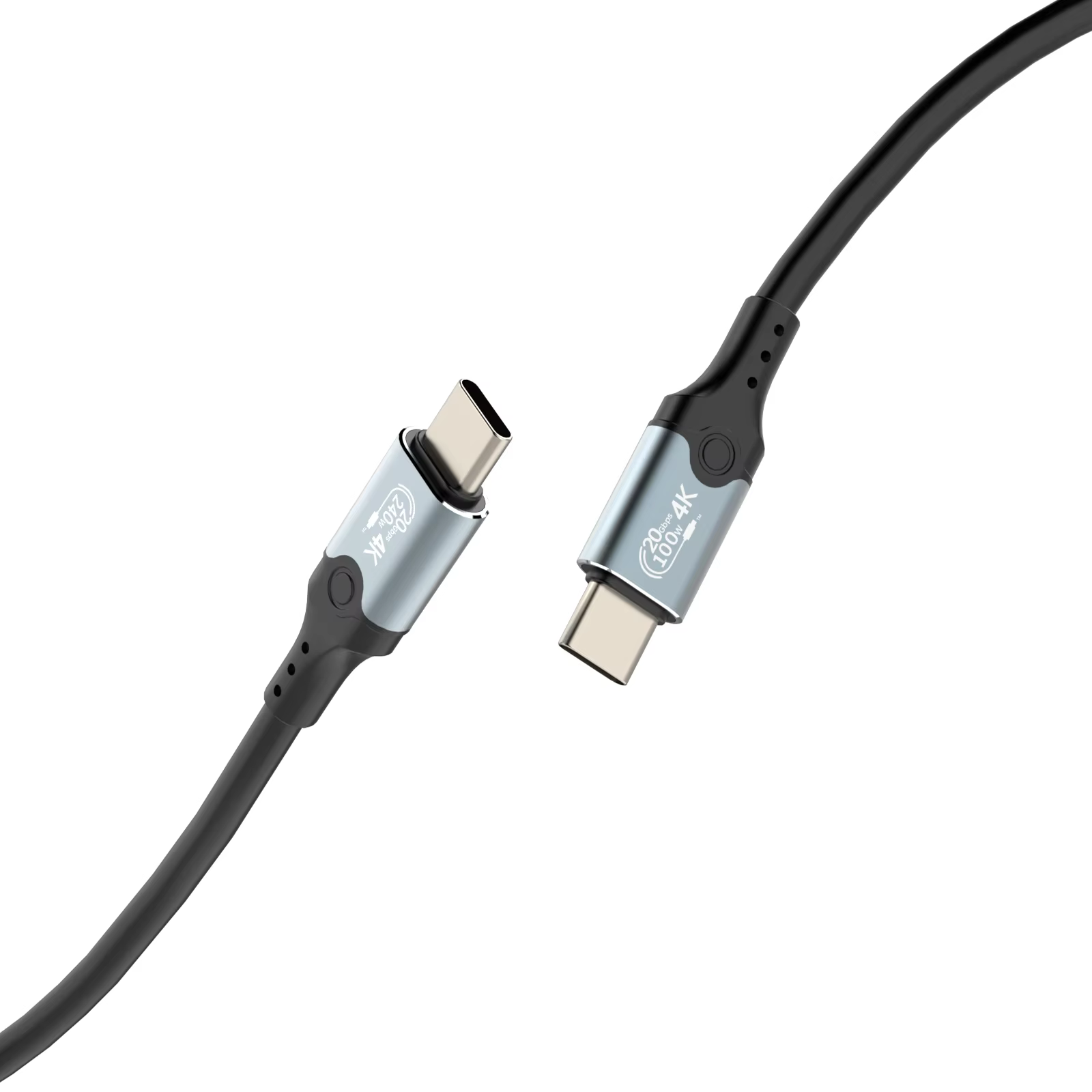 USB4 Data Cable Dual 8K Compatible With Type C 40Gbps Transmission PD240W & IPho 15 Compatible USB Cable