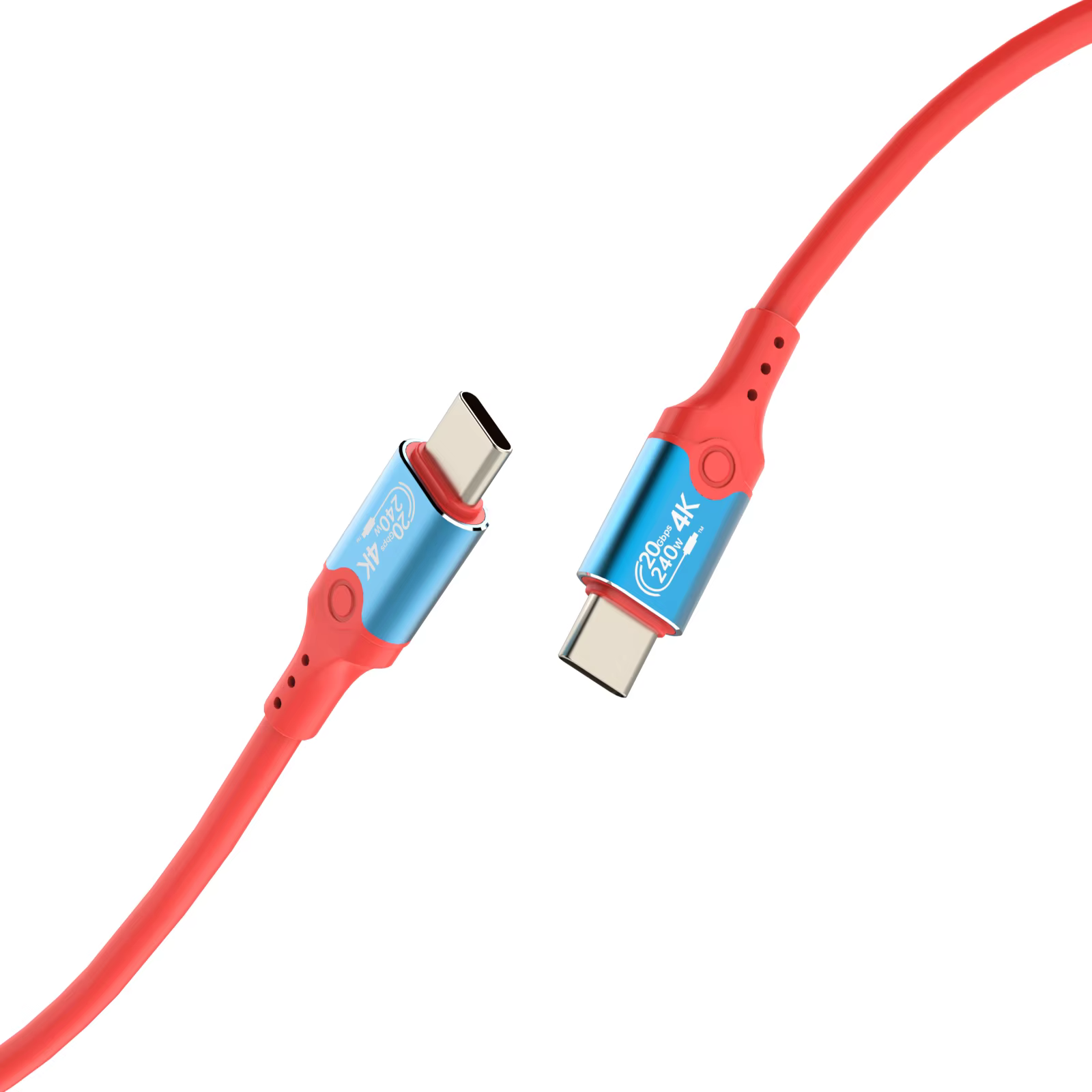 USB4 Data Cable Dual 8K Compatible With Type C 40Gbps Transmission PD240W & IPho 15 Compatible USB Cable