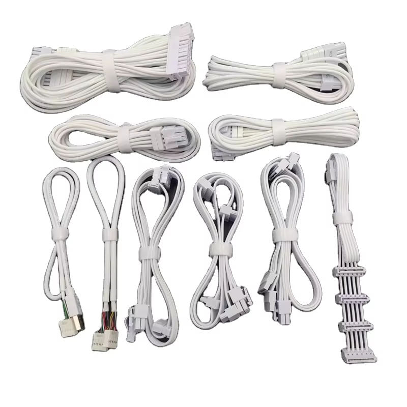 Brand Power Module Cable Tinned Copper High Quality Braid PVC Cable for Computer Use with White and Black Colors
