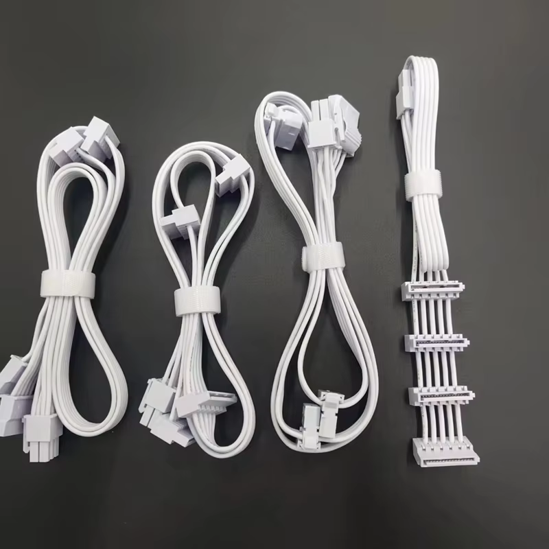 Brand Power Module Cable Tinned Copper High Quality Braid PVC Cable for Computer Use with White and Black Colors