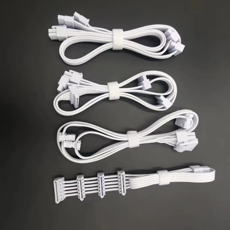 Brand Power Module Cable Tinned Copper High Quality Braid PVC Cable for Computer Use with White and Black Colors