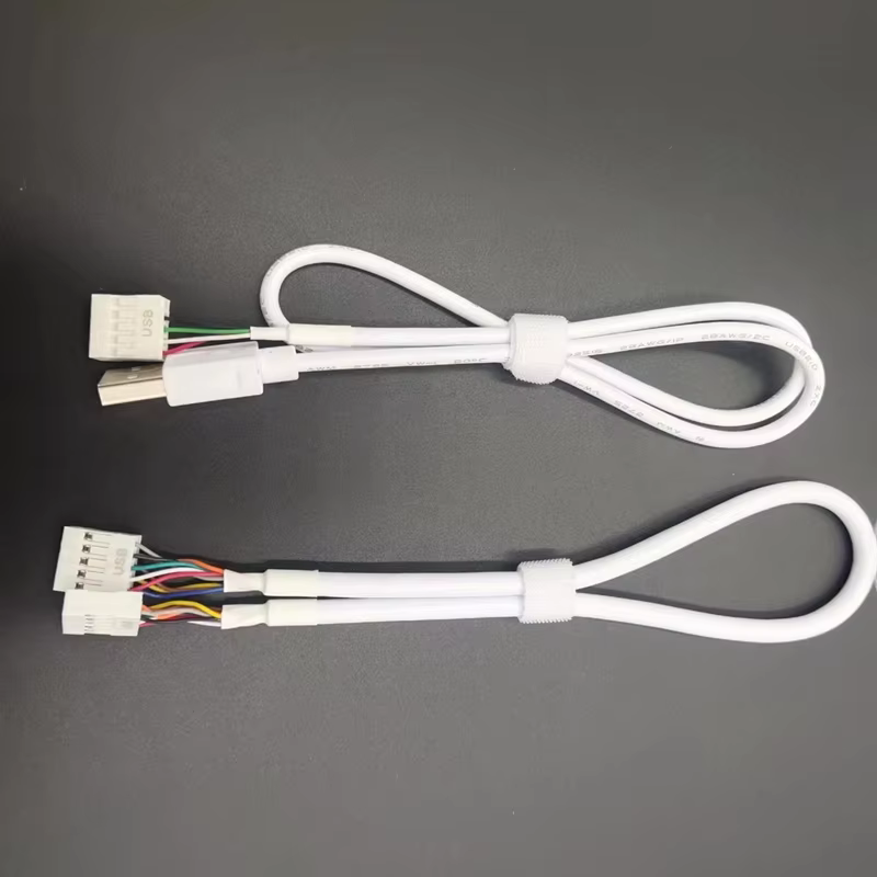 Brand Power Module Cable Tinned Copper High Quality Braid PVC Cable for Computer Use with White and Black Colors