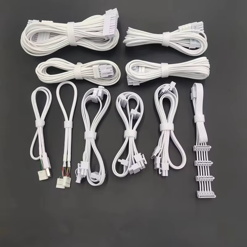 Brand Power Module Cable Tinned Copper High Quality Braid PVC Cable for Computer Use with White and Black Colors