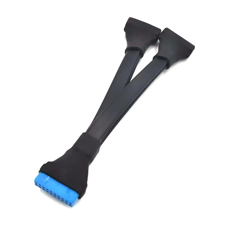 Connect the Motherboard with a 20-pin USB3.0 General-to-female Extension Cable