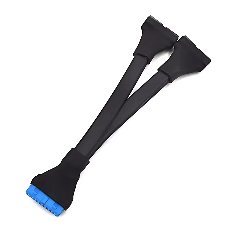 Connect the Motherboard with a 20-pin USB3.0 General-to-female Extension Cable