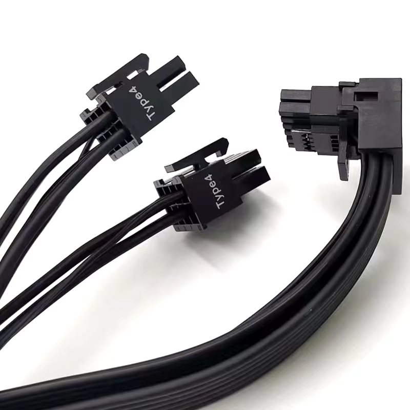 600W 12VHPWR PCIe 5 Type4 12+4pin with PVC Plastic and Metal Used PC Application Product 12+4pin PCIe 5 Type4 600W 12VHPWR
