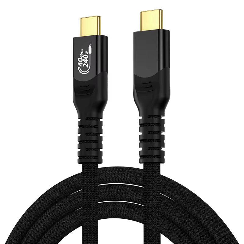 USB4 Full-Function Data Cable 80Gbps Transmission 4K144Hz Compatible with Thunderbolt 4/3 Dual Type-C