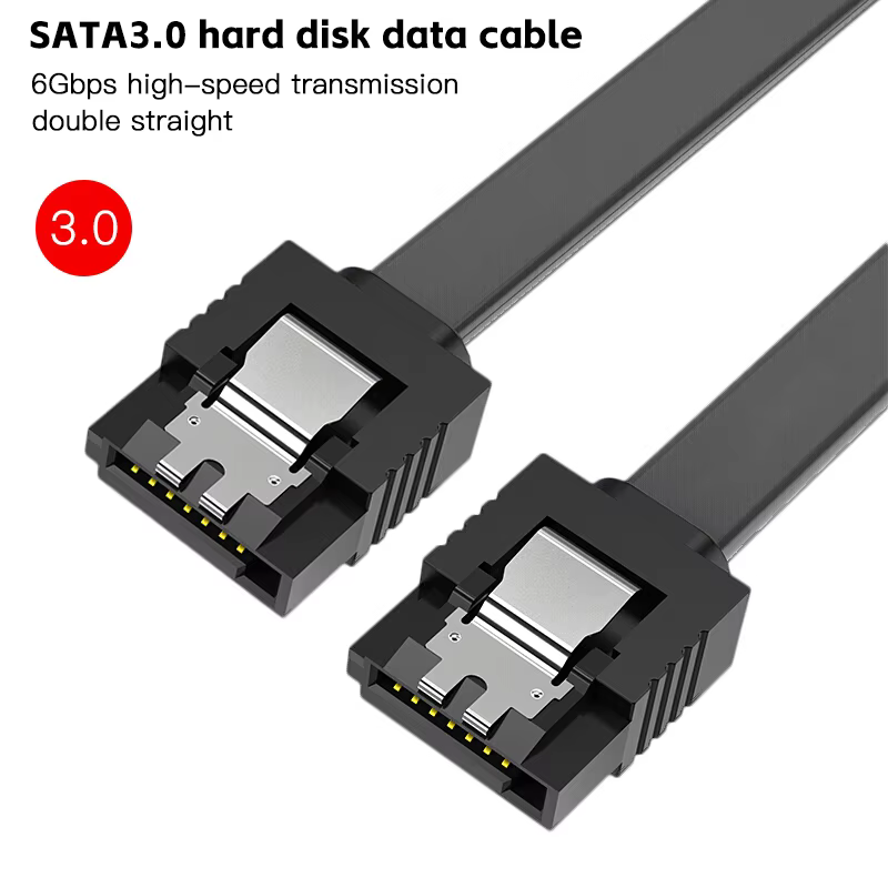 TRONIXIN Universal High-Speed SATA3.0 Flat Shielded Tinned Copper Data Cable PVC Jacket 3A Fast Charging Braid Multimedia Use