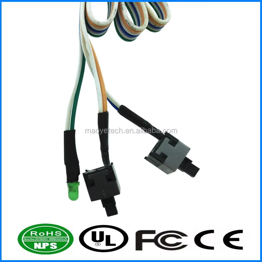 Factory Sell LED Power SW USB 2.0 PVC Wire Harness for Computer Case LCD Data Cable