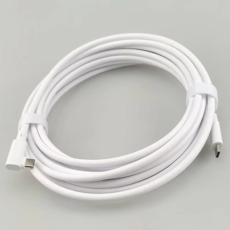 16ft and 20ft USB3.0 C Male to USB3.0 Type CM 90 Degree Elbow Cable for Oculus VR Link Cable 3A Fast Charging 5Gbps Rate