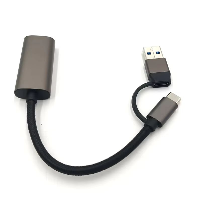 USB3.0 HD USB Type C Capture Card Streaming 1080P MP4 Compatible iPad Mac OS Windows Quest 3Switch2/1 Xbox Camera 5V DC/AC