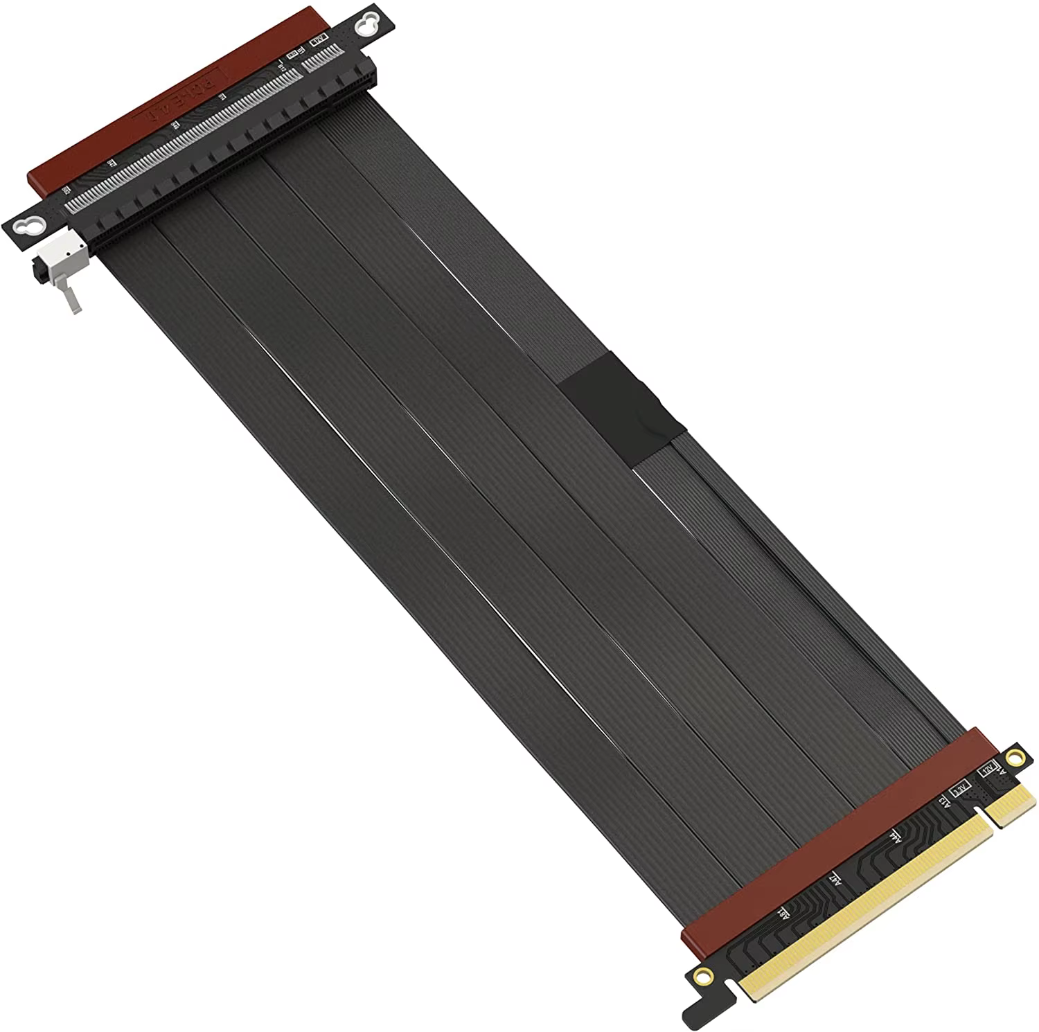 PCI-E 4.0 Riser Cable PVC Jacket RTX4090/RTX4080/RX7900XTX High-Speed X16 Extender Card Flexible RoHS Certified 180 Degree