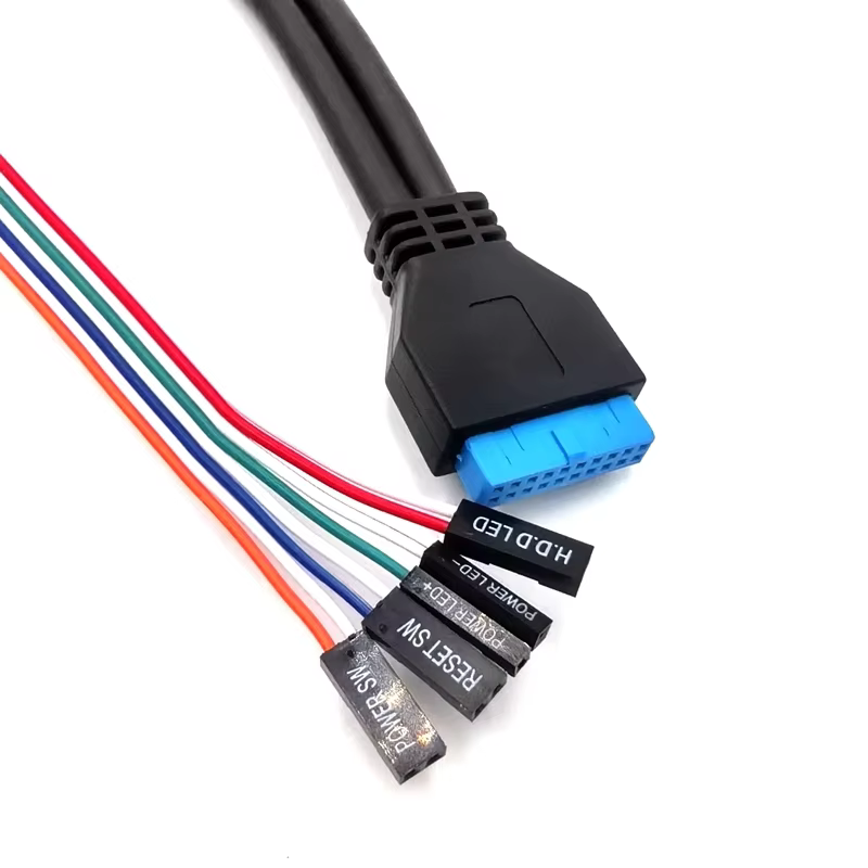Maoye Factory USB3.0 LED Power Switch Front Panel Cable for Computer All-in-One Case